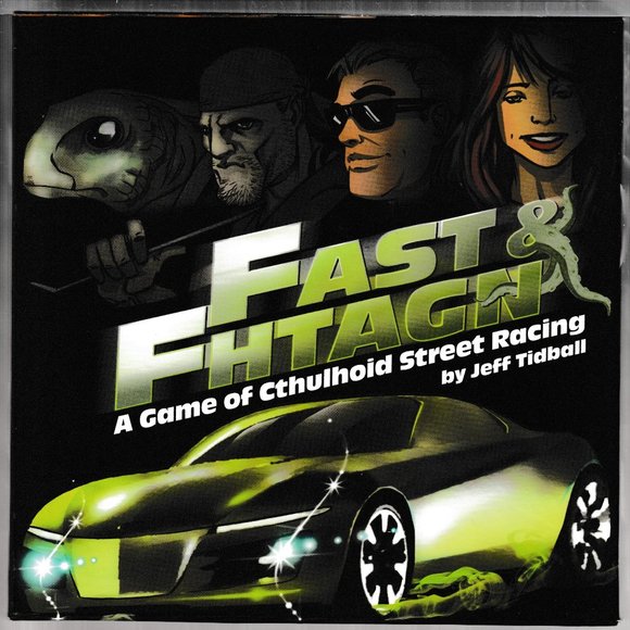 Fast & Fhtagn Game of Cthulhoid Street Racing by Jeff Tidball Atlas Games Signed - Picture 1 of 7